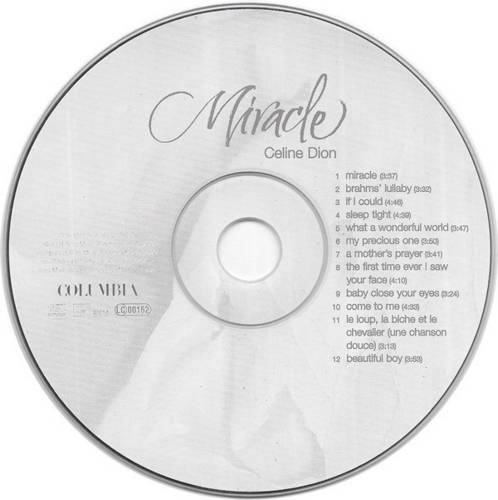 Celine Dion and Anne Geddes Miracle : CD